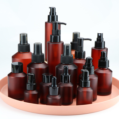 Cosmetic Packaging Black Glass Spray Bottles 15ml 30ml 125ml