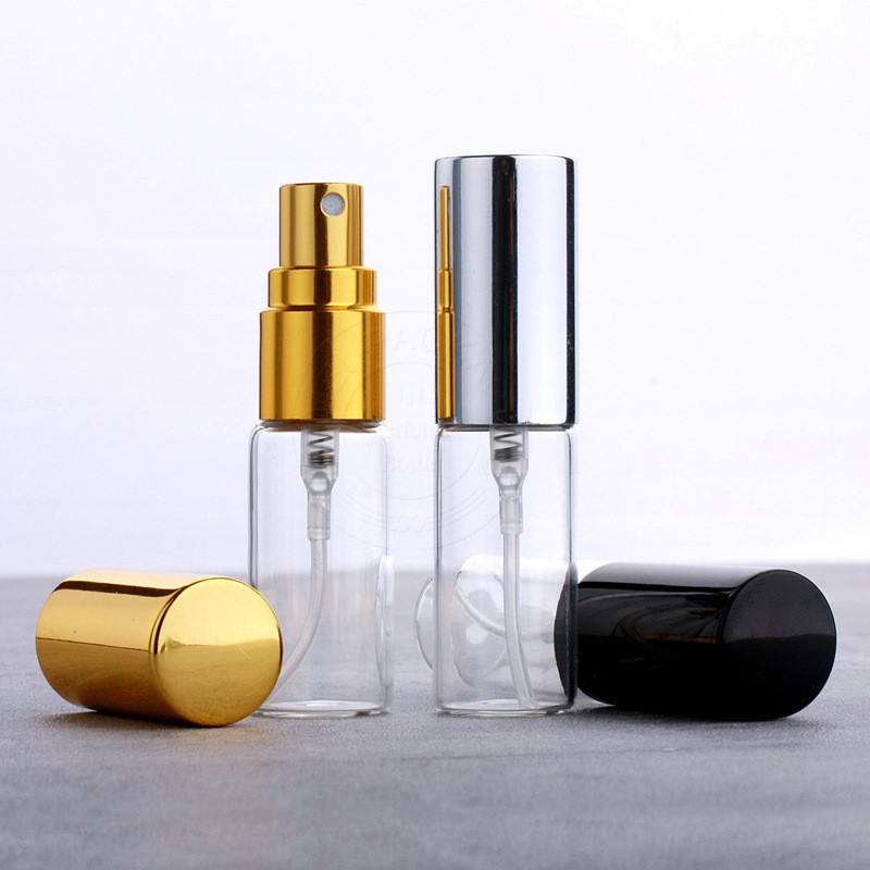 Mini Fine Mist 5ml Perfume Aliquot Bottle Pure Dew Spray Glass Press