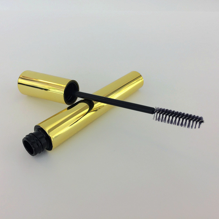 ABS AS Gold Shiny Empty Mascara Bottle 15*130mm Environment Friendly